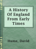 A_History_Of_England_From_Early_Times